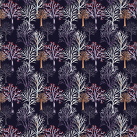 WINTER TREES (WINTER IN PARK) - Waterproof woven fabric
