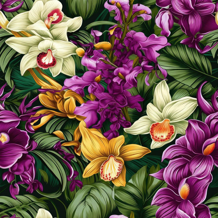 EXOTIC ORCHIDS PAT. 7 - Crepe