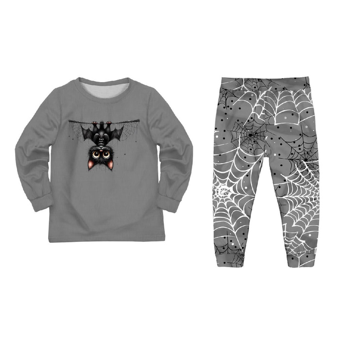 KINDERPYJAMAS "MIKI" - HALLOWEEN CAT m 3 - Nähset (110/116)