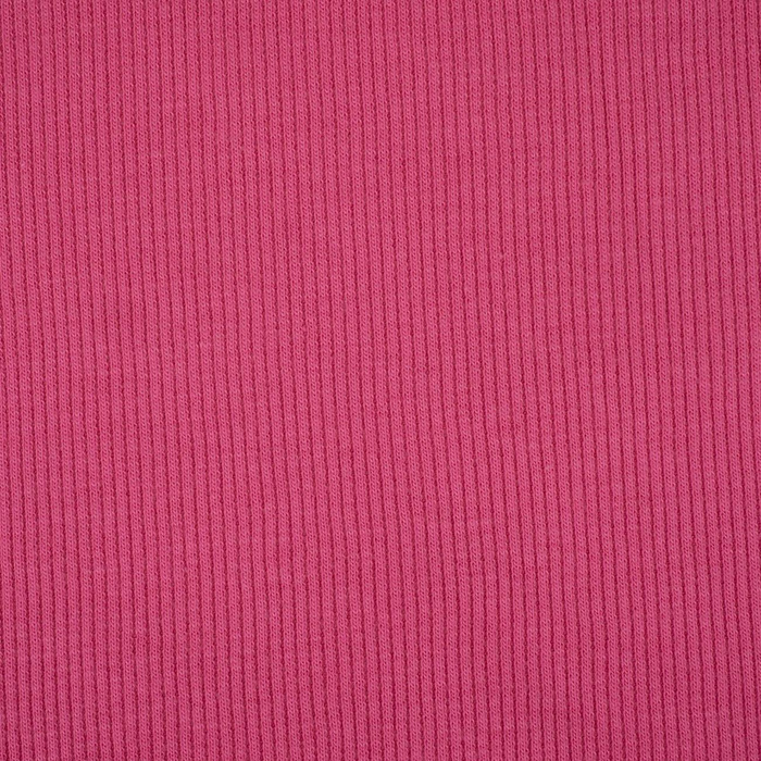 Rib Jersey fabric Unicolour - PINK (D-04) 