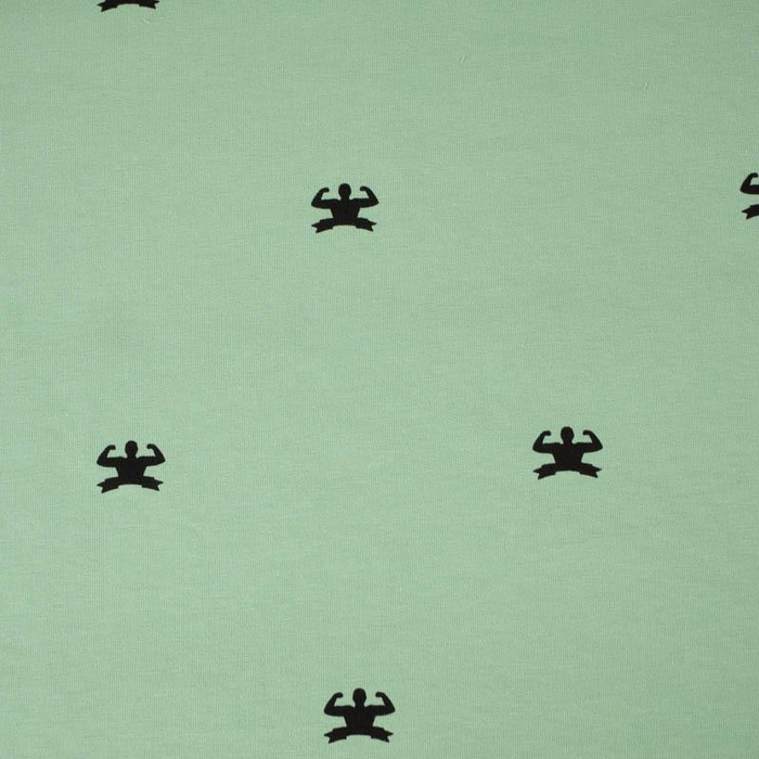 GYM (schwarz) / B-08 modern mint - Sommersweat PE240