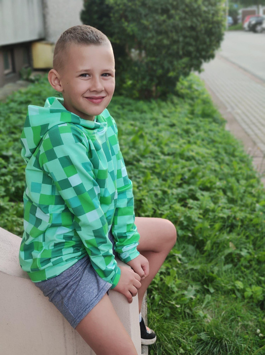 KID'S HOODIE (ALEX) - DABBING UNICORN - sewing set