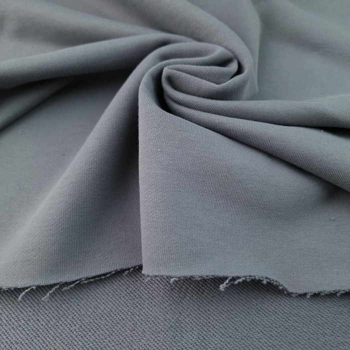 Diagonal-French Terry / HEAVY 450g - GRAU