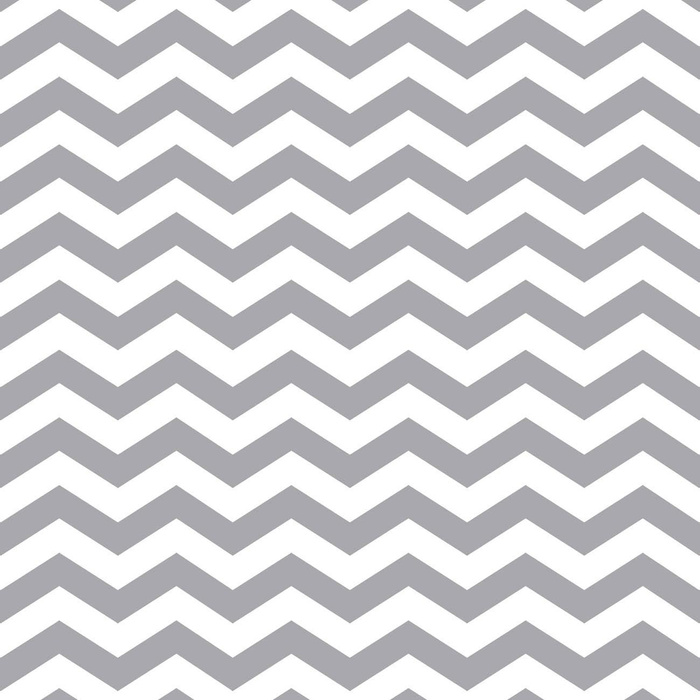 ZIGZAGS / grey - Cotton woven fabric