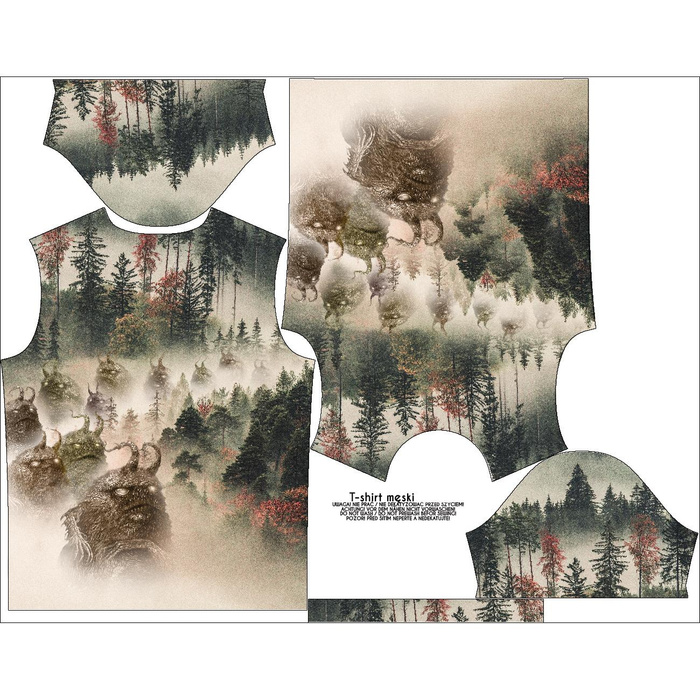 MEN’S T-SHIRT - WĘDROWCY LOSU BEASTS - sewing set