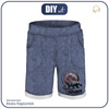 KID`S SHORTS (RIO) - GALAXY / ACID WASH / DARK BLUE - sewing set
