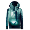 UNISEX HOODIE (HYDRA) - MISTY WOLF - sewing set M