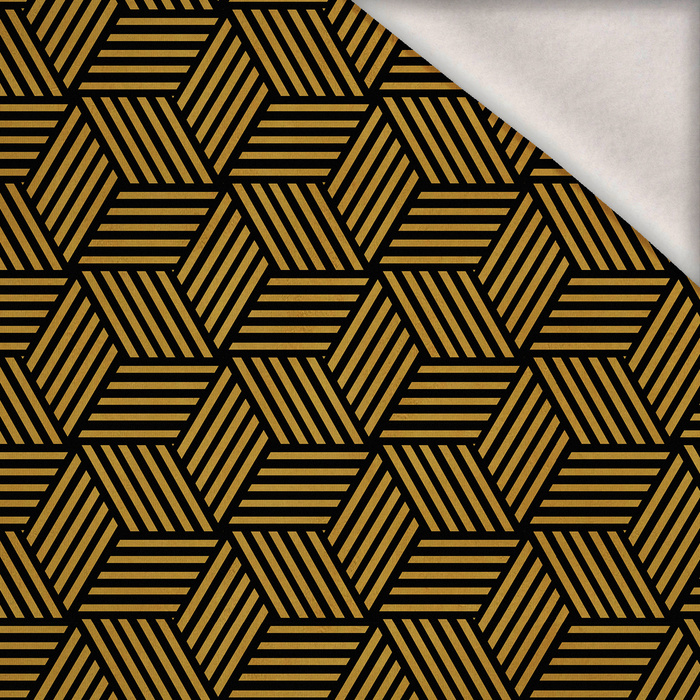 GEOMETRIC MINIMAL WZ. 14 - teplákovina počesaná s elastanem ITY