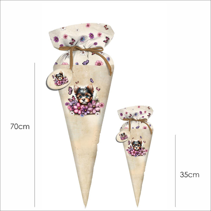 First Grade Candy Cone - CUTE ANIMALS WZ.12 - sewing set
