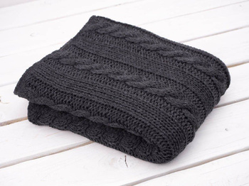 KOCYK (WARKOCZ) / grafitowy S - panel dziany