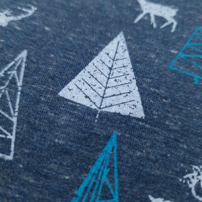 TURQUOISE REINDEERS / jeans - teplakovina