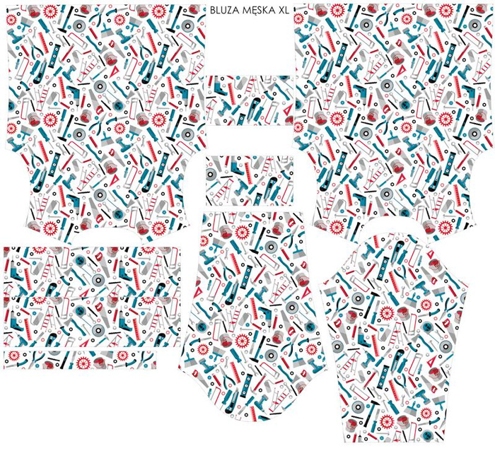 HERREN SWEATSHIRT (OREGON) - WERKSTATT / weiß - Nähset