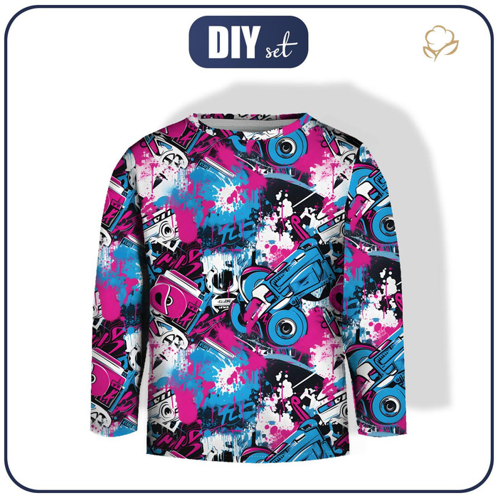 LONGSLEEVE - STREET GRAFFITI WZ.4 - Nähset (86/92)