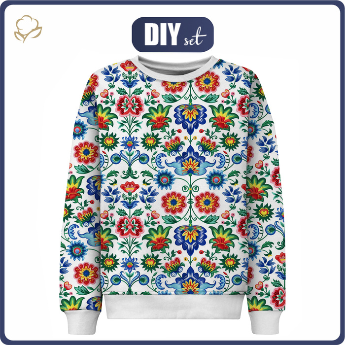 CHILDREN'S (NOE) SWEATSHIRT - FOLK ART WZ.4 - sewing set
