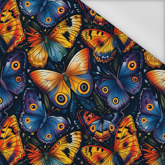 Butterfly & Flowers wz.7 - Waterproof woven fabric