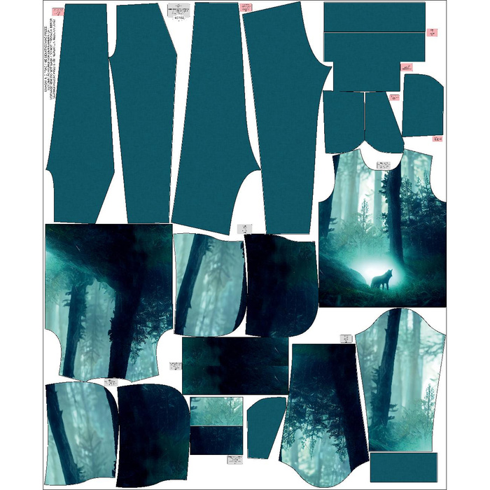 DĚTSKÉ TEPLÁKY (OSLO) - MISTY WOLF - Sada šití (98-104)