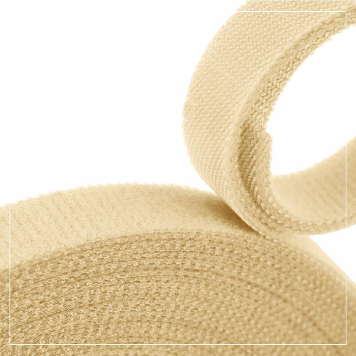 Nylon Velcro Hoop Tape 20 mm complet - beige