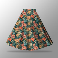 Maxirock Panel - krepp/ Flowers ms.53