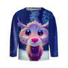 Longsleeve - ANIMATED DEER - sewing set (134/140)