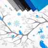 WINTER (türkis) - Baumwoll Webware