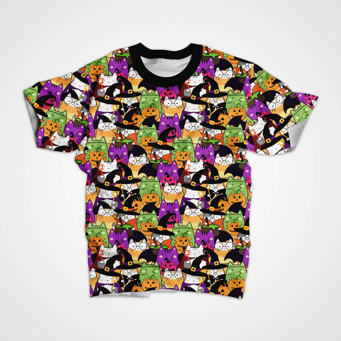 HALLOWEEN CATS PAT. 2 - Waterproof woven fabric