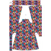 DRESS "DALIA" MAXI - BUTTERFLIES / STAINED GLASS - sewing set XXS-XS