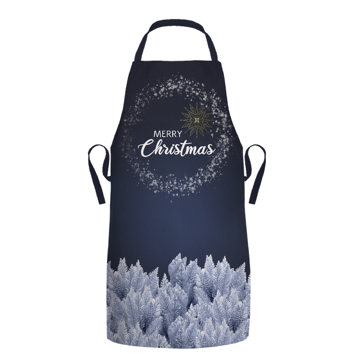 CHRISTMAS APRON - MERRY CHRISTMAS / forest