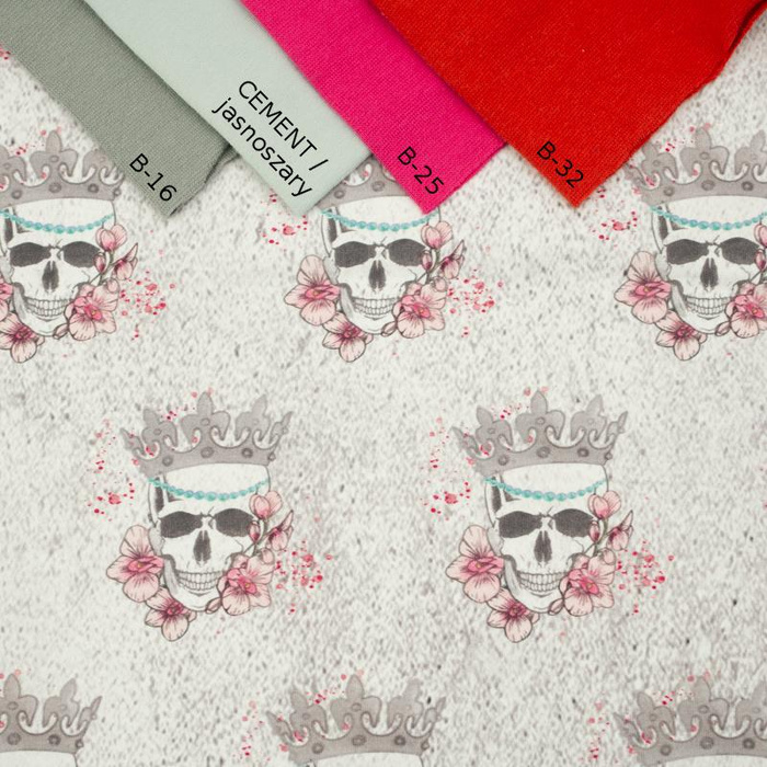 SKULL QUEEN - dresówka pętelkowa SP250