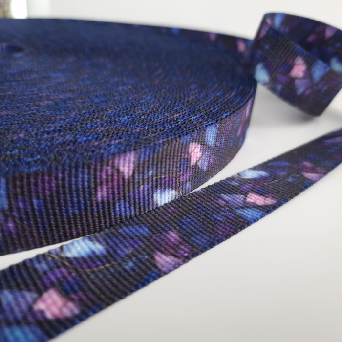 Webbing Tape with Print 25mm - STAINED GLASS WZ. 13
