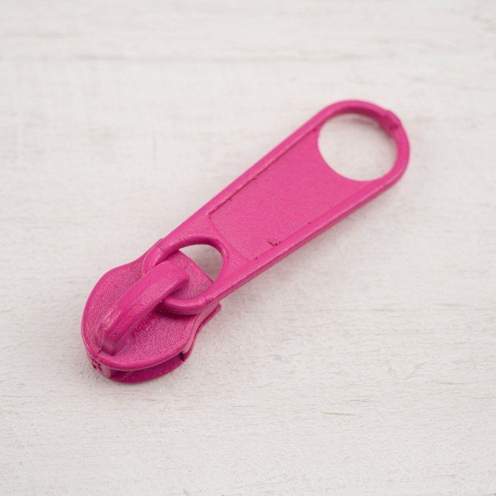Slider for zipper tape 5mm - fuchsia - 312