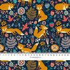 FOXES IN THE FORREST - looped knit fabric with elastane