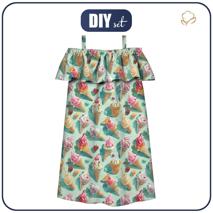 Carmenausschnitt Kleid (LILI) - SWEETS WZ.7 - Nähset 