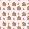 GINGERBREAD HOUSE pat. 2 (WINTER) - softshell