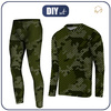 THERMO MEN'S SET (STEVE) - CAMOUFLAGE / STRIPES - sewing set L