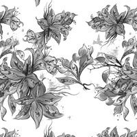 VANILLA BLOSSOM (GREY) - Viscose jersey