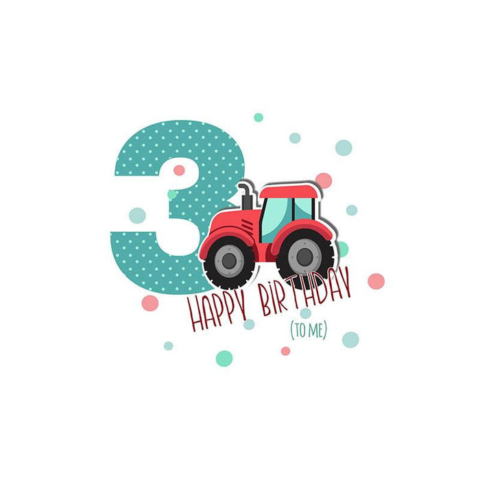 3. GEBURTSTAG / TRAKTOR - Paneel Sommersweat 