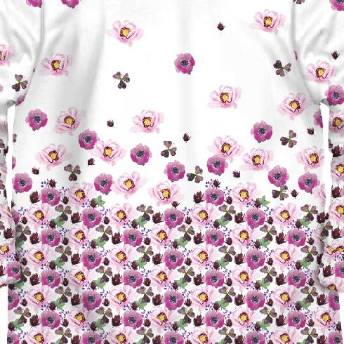 KINDERPYJAMAS "MIKI" - BLUMEN UND KLEEBLÄTTER (AUF DER WIESE) - Nähset