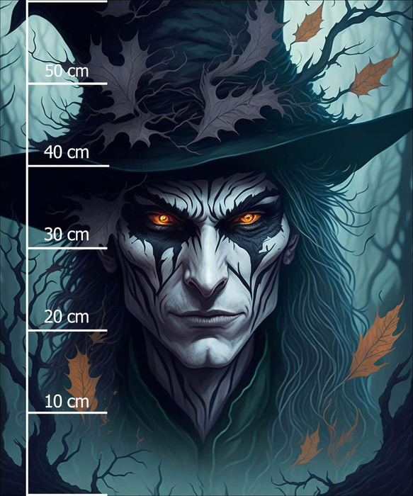 NECROMANCER -  PANEL (60cm x 50cm) looped knit fabric with elastane ITY