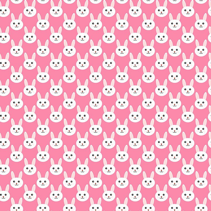 BUNNIES / pink - single jersey with elastane 