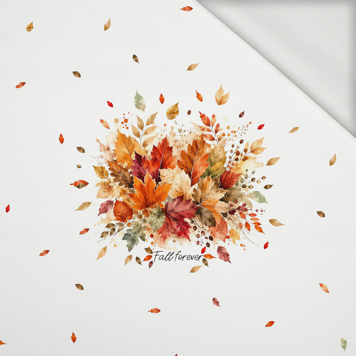 AUTUMN LEAVES - panel (60cm x 50cm) looped knit
