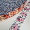 Webbing Tape with Print 25mm -   WATERCOLOR BOUQUET