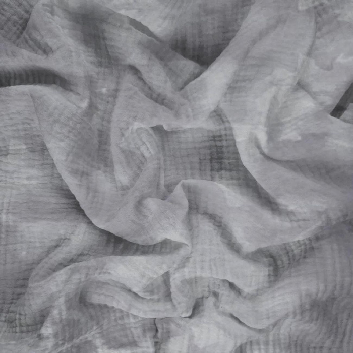 CAMOUFLAGE m. 2 / grau - Baumwoll Musselin