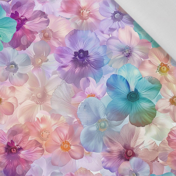 PASTEL FLOWERS WZ.9 - Baumwoll Webware