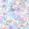 RAINBOW BUBBLES - Hydrophobic brushed knit