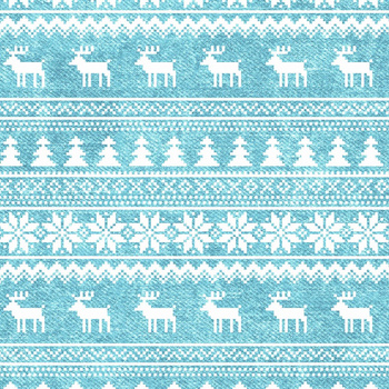 REINDEERS PAT. 2 / ACID WASH SEA BLUE - single jersey with elastane