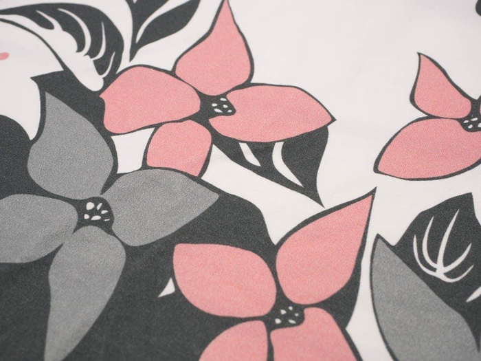 FLORAL PANEL (XL) / grey-pink - panel Viscose jersey WE210