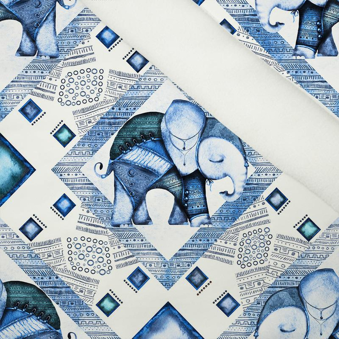 INDYJSKIE KLIMATY/ niebieski - softshell