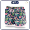 Damen Badeshorts - TROPISCHES DSCHUNGEL / dunkelblau L