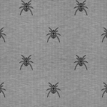 SPINNE / NACHT RUF / grau - Single Jersey