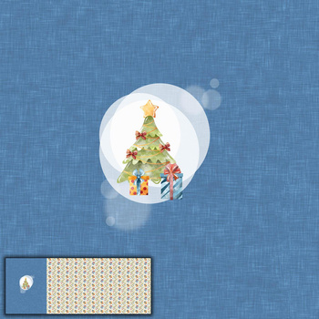 CHRISTMAS TREE / PRESENTS (CHRISTMAS SEASON) - PANORAMIC PANEL (60 x 155cm)